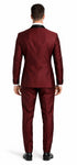 Men’s Versailles Burgundy Tuxedo 3-Piece Set with Shawl Lapel