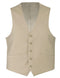 Bevagna Collection - Wool Suit Dress Vest 5 Buttons Regular Fit In Beige
