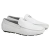 Vestigium Cat Shark Driving Loafers White - White Cat Shark men's driving loafer
