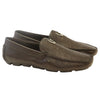 Vestigium Ostrich Driving Loafers Brown - Brown Ostrich men's driving loafer