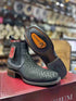 Vestigium Python Nubuck Exotic Ankle Boots Black