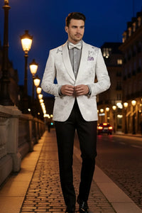 Fusion White Tuxedo Jacket