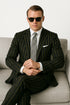 Mens 2 button Gangster Pinstripe Suit