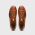 Zelli Vivo Tumbled Calfskin Sneakers in Cognac with White Rubber Sole