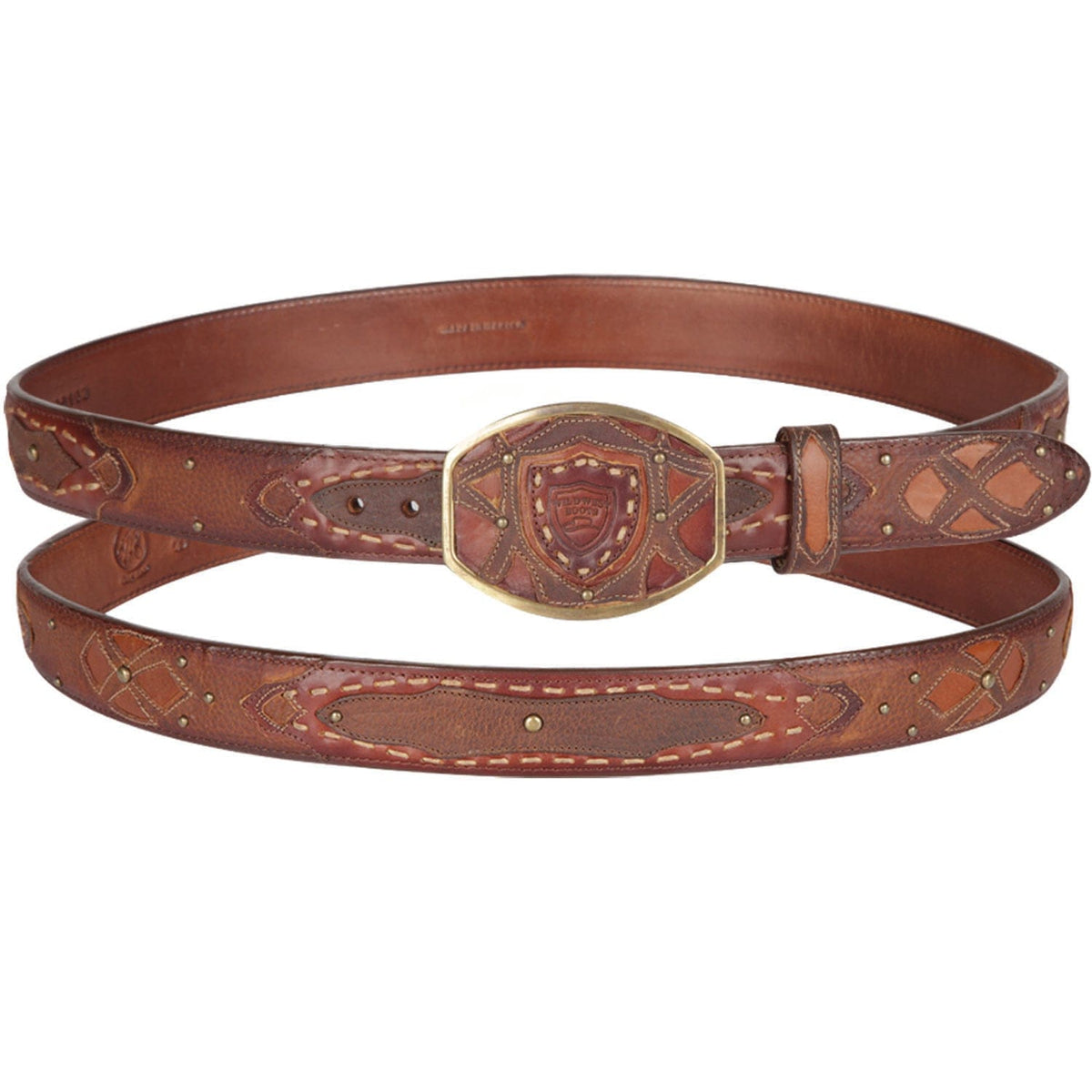 Men's Wild West Genuine Leather Cowboy Belt 2C119951