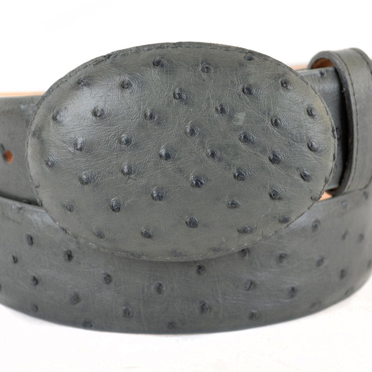 Men's Wild West Ostrich Laser Design Casual Belt 2C24U0338 main image 1