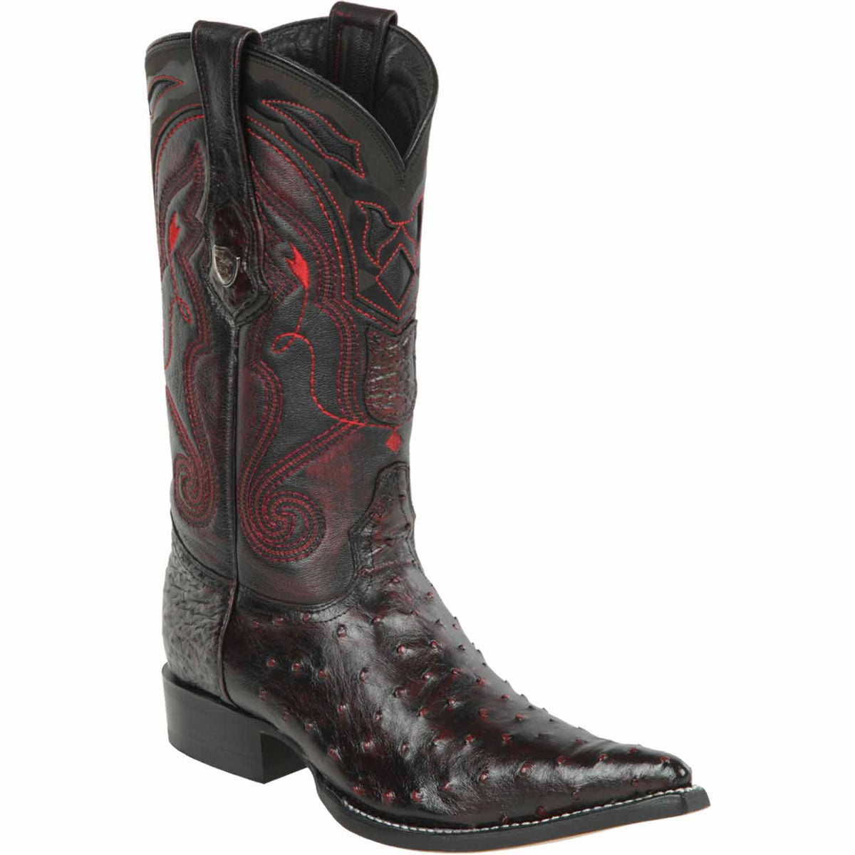 Men's Wild West Ostrich Skin 3X Toe Boots 29503-A