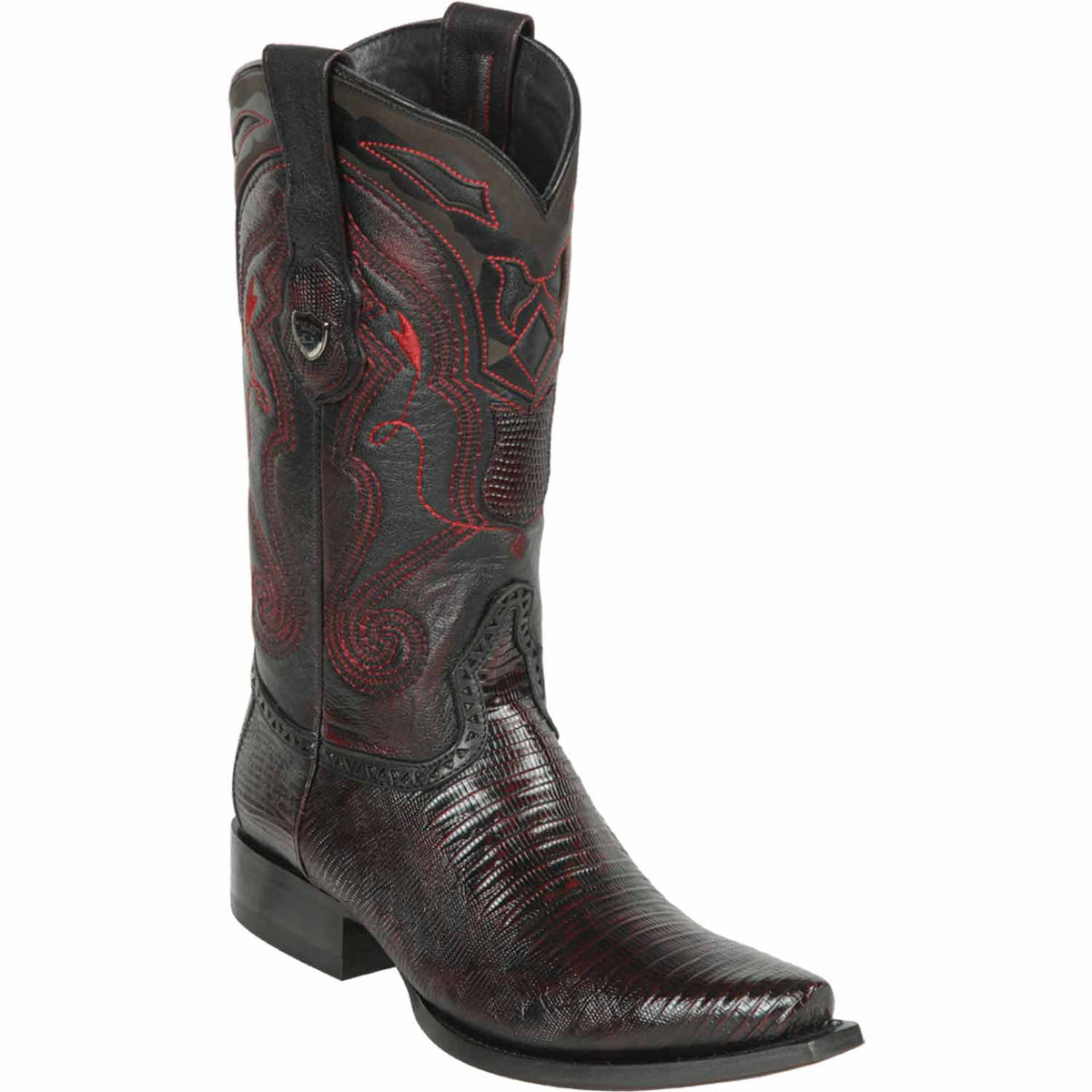 Men's Wild West Teju Lizard with Deer Dubai Toe Boots 279F07
