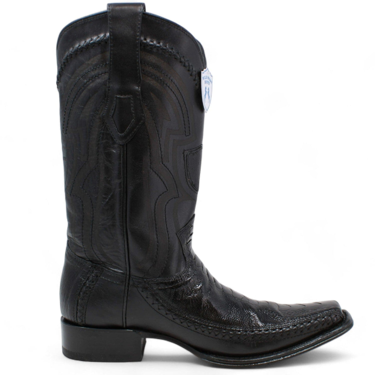 Men's Wild West Ostrich with Deer Skin Ranch Toe Boots 282F03
