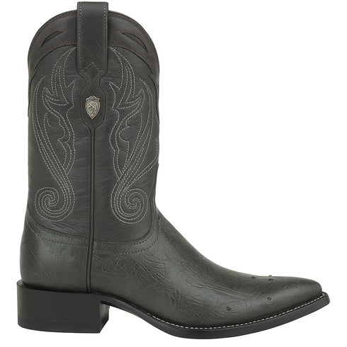 Men's Wild West Smooth Ostrich Skin 3X Toe Boots 29504-B