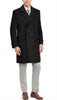 Wool And Cashmere Peacoat - Double Breasted Three Quarter Overcoat - Topcoat