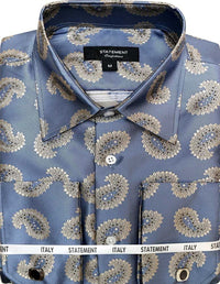 Statement Men's Long Sleeve Woven Shirt – Diverse Patterned Designs