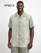 Men’s Sage Paisley Walking Suit Set – 2 Piece Short Sleeve Casual Outfit