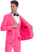 Mens Easter Suit - Jacket and Pants in Summer Color Fuchsia Pink Modern Fit Light Weight