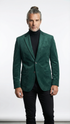 Zacchi Men’s Hunter Green Micro Suede Sport Coat