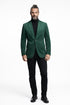 Zacchi Men’s Hunter Green Micro Suede Sport Coat