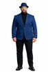 Zacchi Men’s Navy Micro Suede Sport Coat