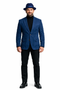 Zacchi Men’s Navy Micro Suede Sport Coat