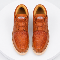Zapato Piel de Cocodrilo Caiman y Avestruz LAB-ZA050203