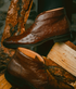 Zelli Marco Brown Chukka Boots in Genuine Ostrich Quill Leather