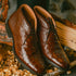 Zelli Marco Brown Chukka Boots in Genuine Ostrich Quill Leather