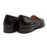 Zelli Tuscany Genuine Caiman Crocodile Penny Loafer in Nicotine