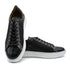 Zelli Vento Woven Calfskin & Crocodile Embossed Sneakers in Black
