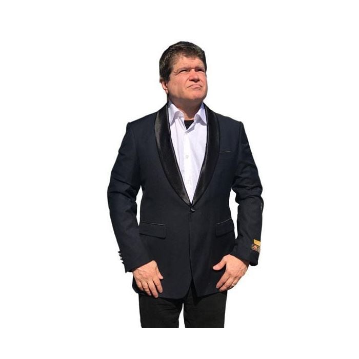 Mens Black One Button Satin Big And Tall Blazer OvercoatUSA mens-black-one-button-satin-big-and-tall-blazer-overcoatusa