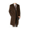 Brown Topcoat - Mens Dark Brown Overcoat - Wool Fabric