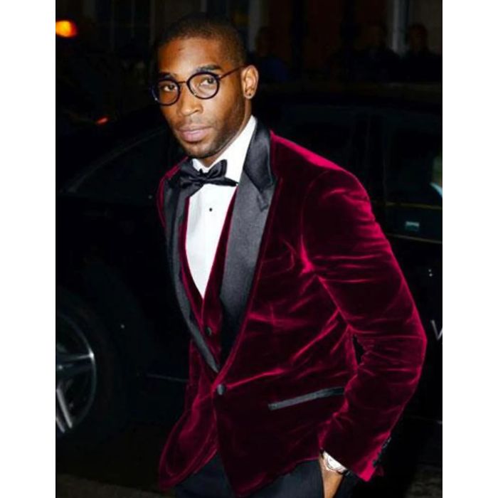 Mens Burgundy Velvet Dinner Jacket Mens Evening jackets Tuxedo Din