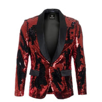 Mens Red and Black Dinner Jacket - Mens Evening jackets - Tuxedo Dinner Jacket