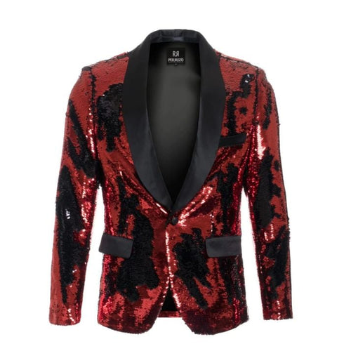 Mens Red and Black Dinner Jacket - Mens Evening jackets - Tuxedo Dinner Jacket