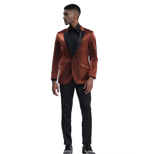 Mens Rust Dinner Jacket - Mens Evening jackets - Tuxedo Dinner Jacket
