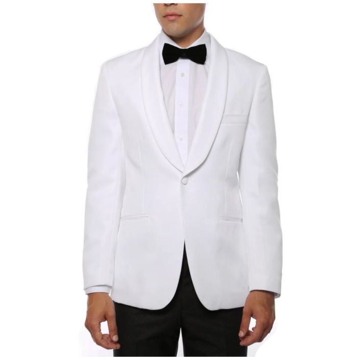Mens Shawl Collar White Dinner Jacket Mens Evening jackets Tuxedo