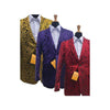 Mens Alberto Nardoni Two Tone Red Purple Gold Rayon Blazer