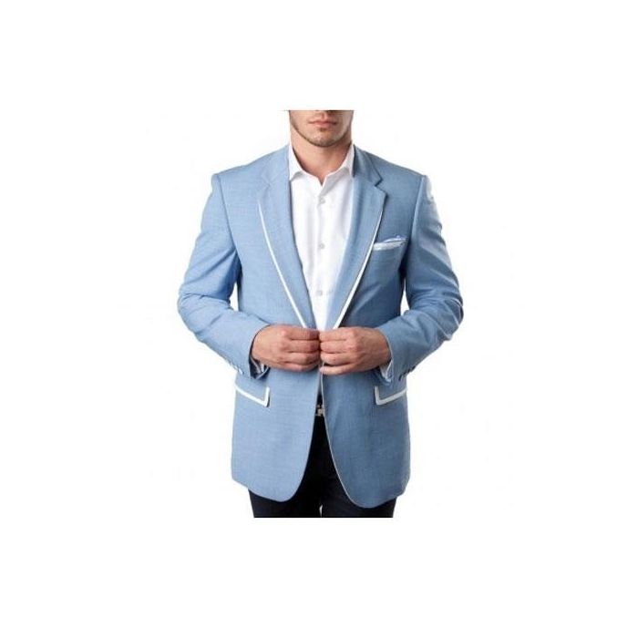 Mens Slim Fit Dark Blue Tuxedo Blazer main image 1