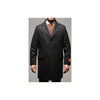 Men's Charcoal Fully Lined Wool Blend Car Coat