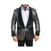 Alberto Nardoni Shawl Collar Sharkskin Party Blazer