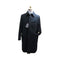 Single breasted 3 buttons center-vent 38 inch Dress Coat length Overcoat - Mens Black Overcoat - Mens Black Topcoat