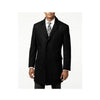 Mens Three Quarter Length Designer Peacoat Black