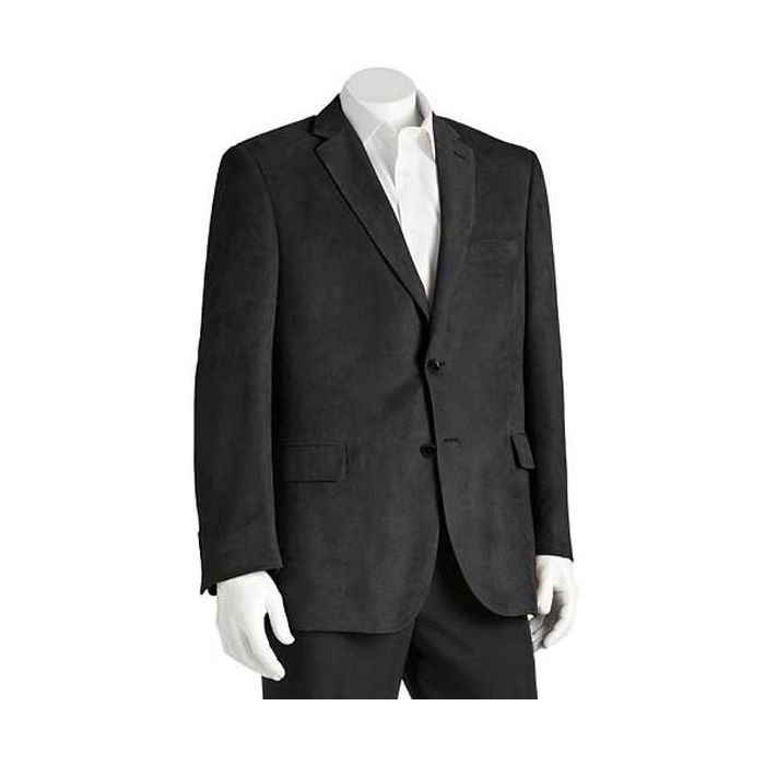 Mens Black Blazer - Men's Slim Fit Two Button Blazer in Black Paisley