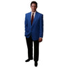 Mens Single Breasted Two Button Solid Royal Blazers Sale