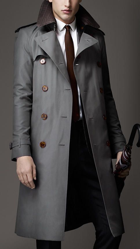 Mens full length raincoat