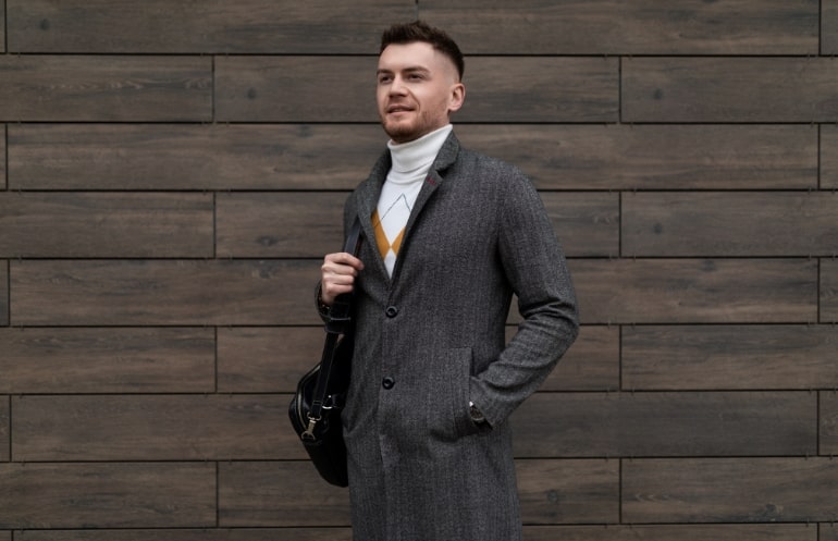 What is a Herringbone Overcoat | OvercoatUSA