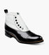Stacy Adams MADISON Spectator Spat Cap Toe Boot Black w/White by Stacy Adams Shoes