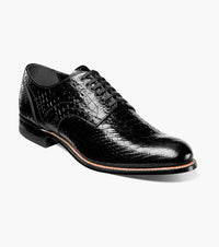 Stacy Adams MADISON Anaconda Plain Toe Oxford Black by Stacy Adams Shoes