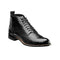 00057,Stacy Adams Madison Boots Anaconda Print High Top Lace Up Black