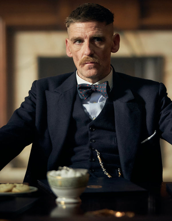 Mens Costume Arthur Shelby Vested Black Suit