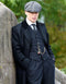 Mens Costume Thomas Shelby Black Suit Overcoat & Hat