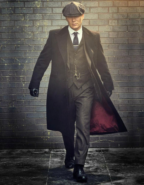 Mens Costume Thomas Shelby Suit & Overcoat